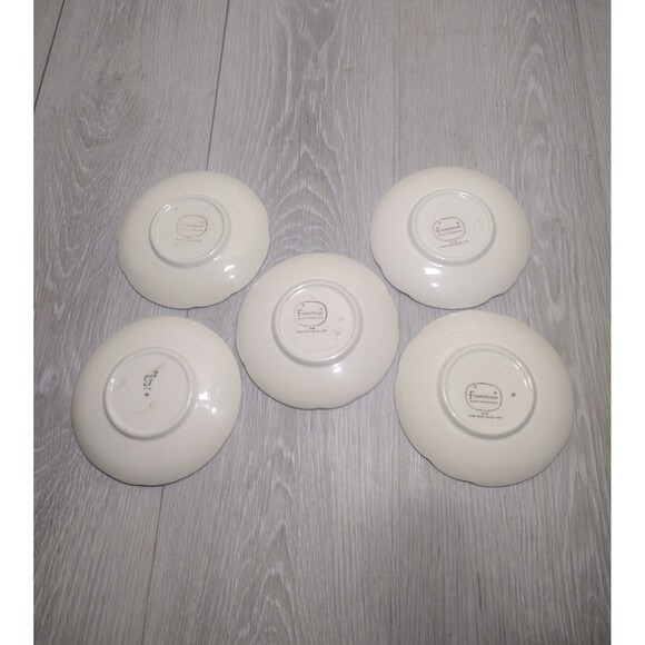 Desert Rose (USA Backstamp) by Franciscan - Set of 5 - 5 3/4 in. Saucers - Picture 4 of 7